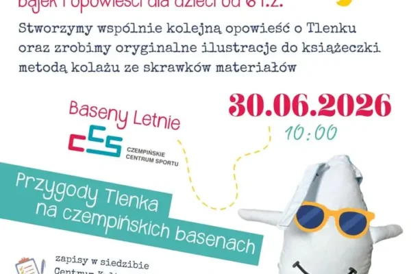 Warsztaty z autorką bajek o Tlenku na basenach w Czempiniu już jutro!