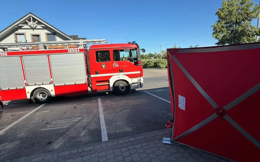 Interwencja służb w Śmiglu – zagrożenie na ulicy Skarżyńskiego