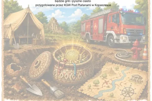 Festyn „Archeologiczny Alarm” w Kopaszewie – połączenie archeologii i straży pożarnej