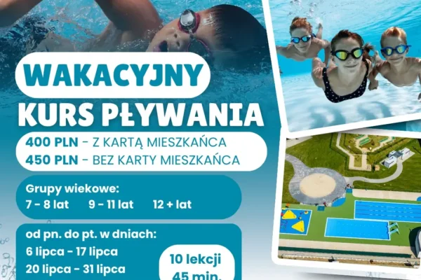 Zapisy na wakacyjne kursy pływania w Czempiń – do końca sierpnia