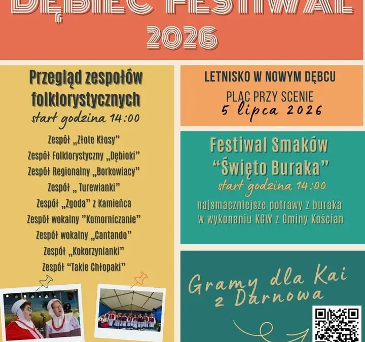 Święto Buraka i koncerty w Nowym Dębcu – zaproszenie na 5 lipca