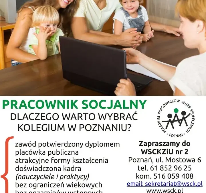 Zostań pracownikiem socjalnym – nabór w Poznaniu trwa do września