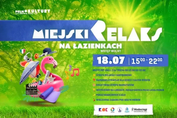 Miejski relaks na Łazienkach – rodzinna impreza w Kościanie już 18 lipca