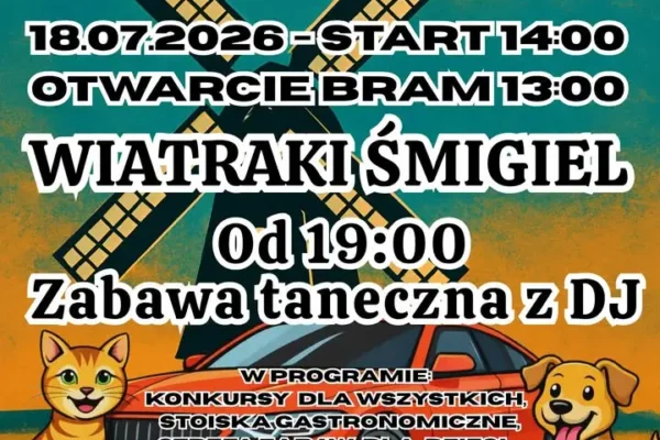 Zlot motoryzacyjny dla zwierzaków w Śmiglu – połącz siły z pomocą!
