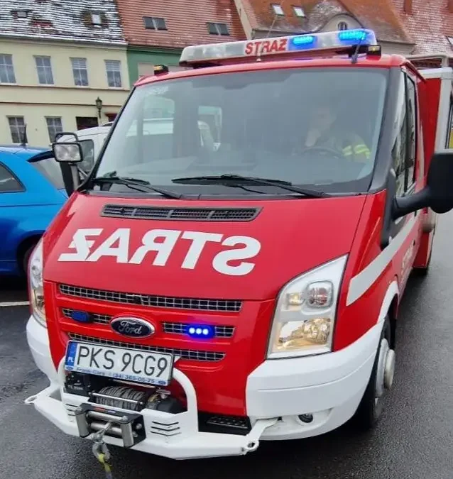 Uwięziona sarna uwolniona przez strażaków w Śmiglu