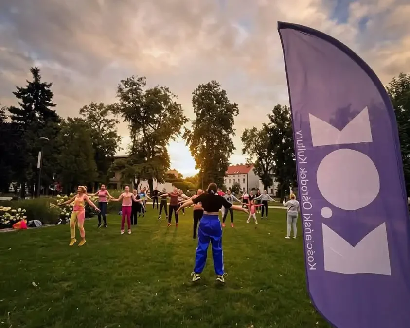 Finał wakacyjnej Zumby z Esterą na Placu Wolności w Kościanie