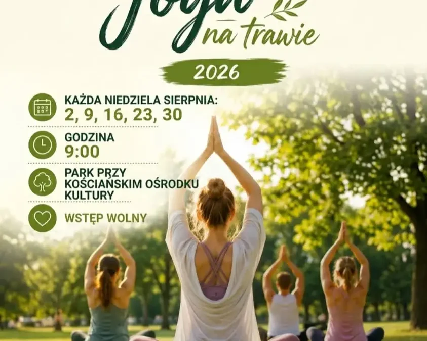 Joga na trawie w Parku KOK – sierpniowe poranki z relaksem