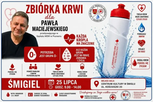Akcja poboru krwi w Śmiglu – każda kropla ma znaczenie