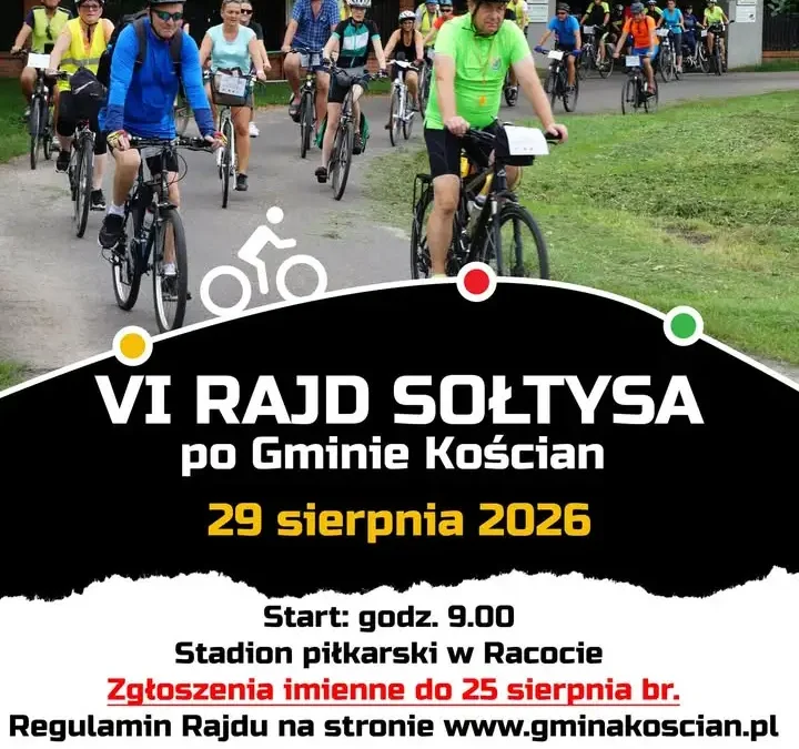 VI Gminny Rajd Sołtysa – zaproszenie na rowerową przygodę po gminie Kościan