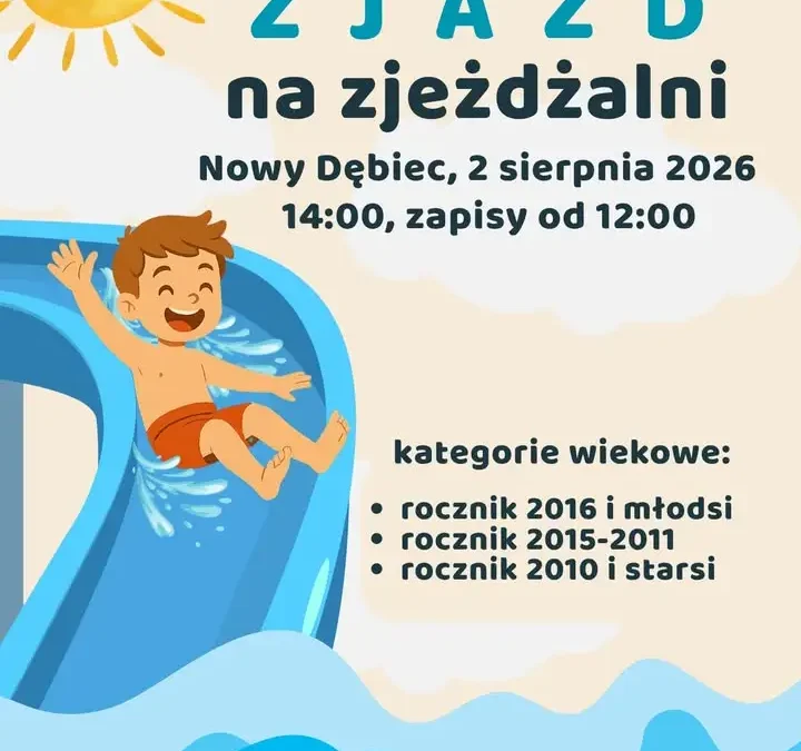 Najszybszy Zjazd na Zjeżdżalni – wakacyjna rywalizacja w Nowym Dębcu
