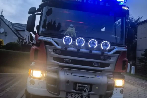 Czujka tlenku węgla uruchomiona w Śmiglu – interwencja strażaków