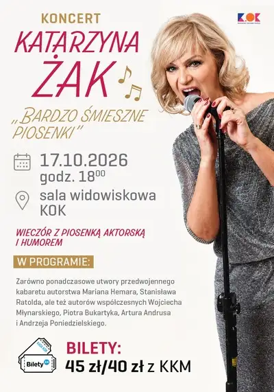 Jesienne wydarzenia w Kościańskim Ośrodku Kultury – ruszyła sprzedaż biletów