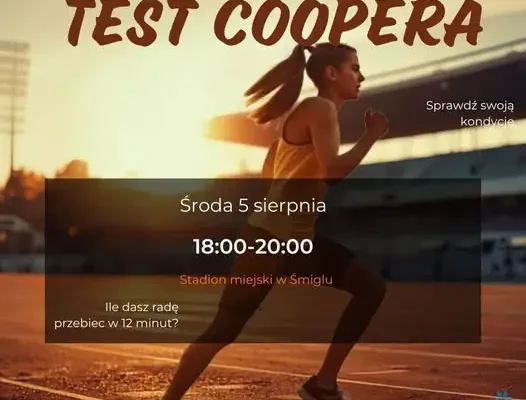 Test Coopera na śmigielskim stadionie – sprawdź swoją kondycję w najbliższą środę