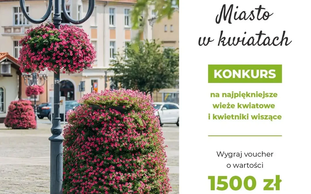 Śmigiel walczy o tytuł w konkursie „Miasto w kwiatach” – potrzebne głosy