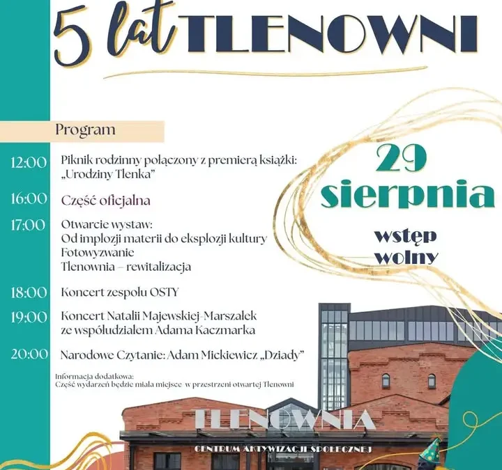 5-lecie Tlenowni w Czempiniu: piknik, koncerty i Narodowe Czytanie