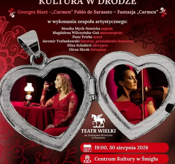 Koncert kameralny „Oblicza Carmen” w Śmiglu – darmowe wejściówki do odbioru
