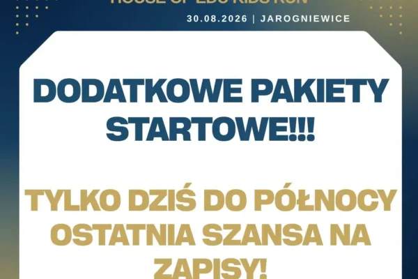 Dodatkowa pula pakietów startowych na IV Bieg i Rajd Nordic Walking w Jarogniewicach – zapisy tylko do północy