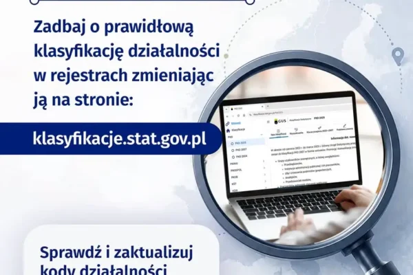Przedsiębiorco z Gminy Kościan: sprawdź i zaktualizuj swoje kody PKD przed końcem roku