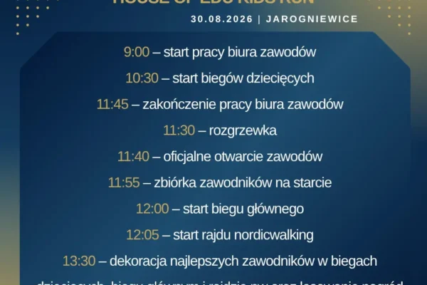 IV Bieg i Rajd Nordic Walking w Jarogniewicach – harmonogram i odbiór pakietów