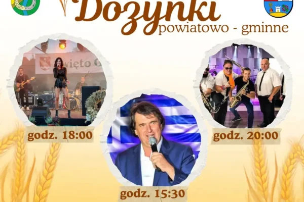 Dożynki Powiatowo-Gminne w Racocie: koncerty i zabawa taneczna 6 września