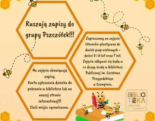 Zapisy na zajęcia „Pszczółki” w bibliotece w Czempiniu już ruszyły