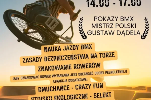 Festyn Pumptrack w Piotrkowicach: pokazy BMX, dmuchańce i ekologia
