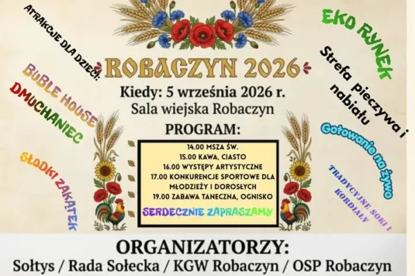 Weekend pełen atrakcji w gminie Śmigiel: koncerty, dożynki i rajdy