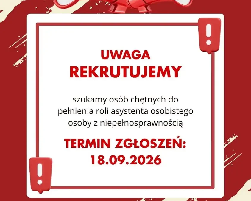 OPS w Czempiniu szuka asystentów osób z niepełnosprawnością – nabór do 18 września