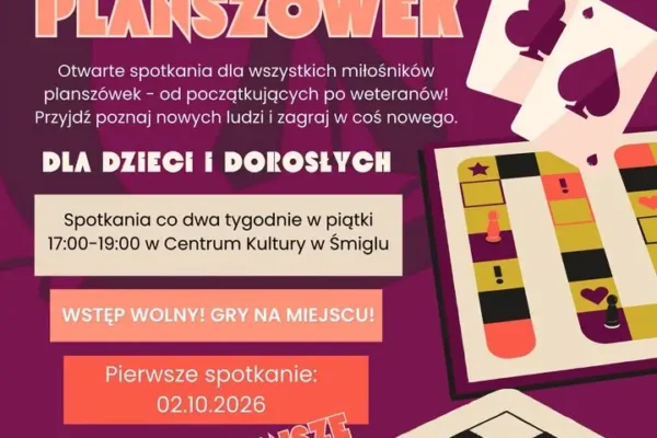 Planszówki w Śmiglu: nowy cykl spotkań w Centrum Kultury