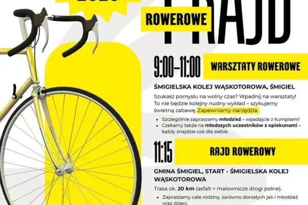 Warsztaty rowerowe w Śmiglu – zapisy ruszają 11 września