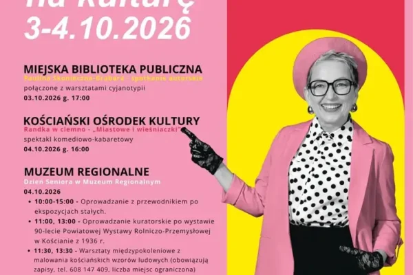 Kościan włącza się w Weekend Seniora z Kulturą – kabaretowy spektakl z wolnym wstępem