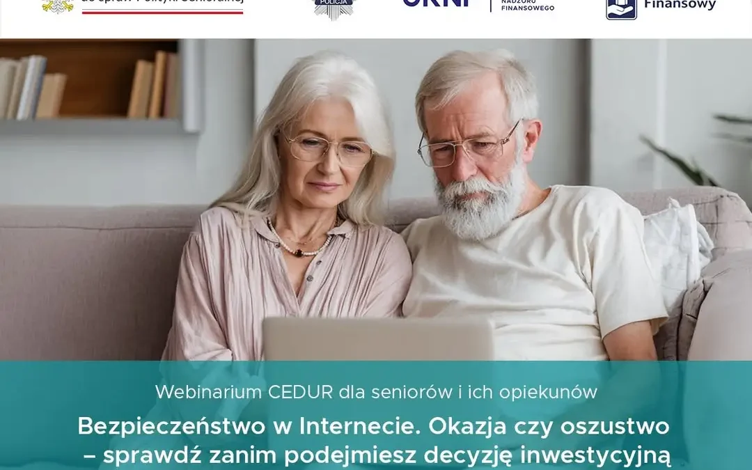 Bezpłatne webinarium o bezpieczeństwie w sieci – UKNF zaprasza seniorów z gminy Kościan