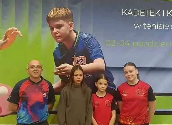 Tenisistki stołowe z Polonii Śmigiel na Grand Prix Polski Kadetek w Krakowie