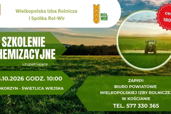 Szkolenie chemizacyjne uzupełniające w Kokorzynie – 15 października