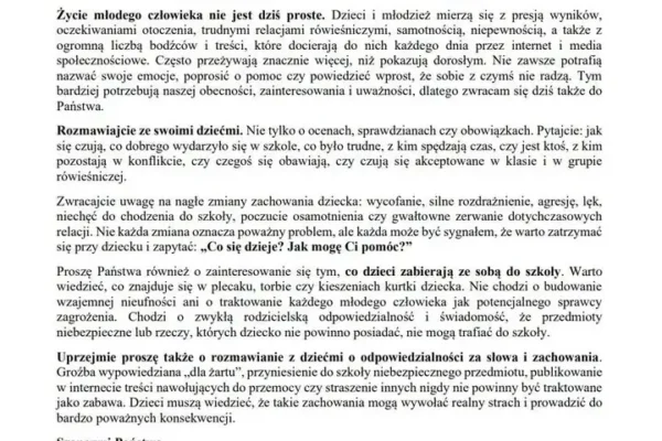 Wielkopolski Kurator Oświaty apeluje do rodziców: bezpieczeństwo dzieci to nasza wspólna odpowiedzialność