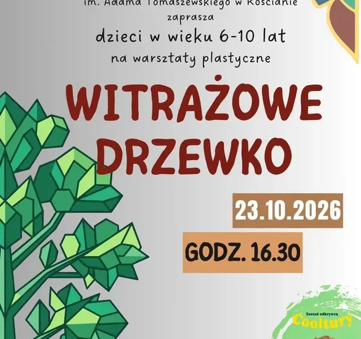 Warsztaty plastyczne „Do dzieła!” wracają do kościańskiej biblioteki – zapisy od poniedziałku