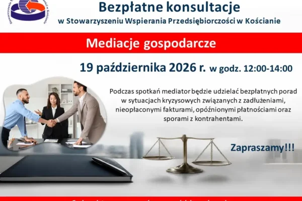 Bezpłatne konsultacje z mediatorem gospodarczym w Kościanie